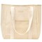 Sunnylife: Mesh Beach Bag - Oyster Cream - 14.7x11.8" Oversized Shoulder Tote, Storage Pockets, Pool & Outdoor, Carry Clothes-Towels-Snacks-Valuables